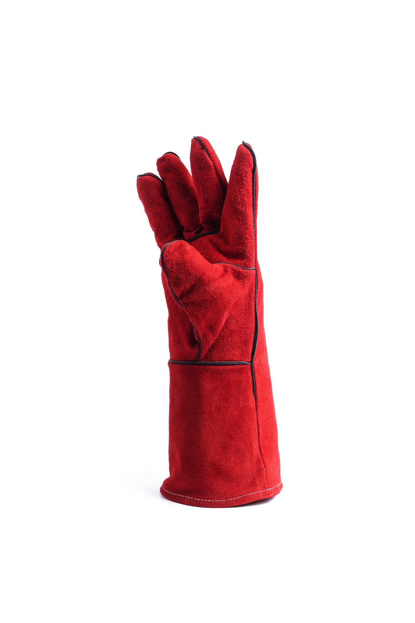 GUANTE SOLDADOR 14" ROJO