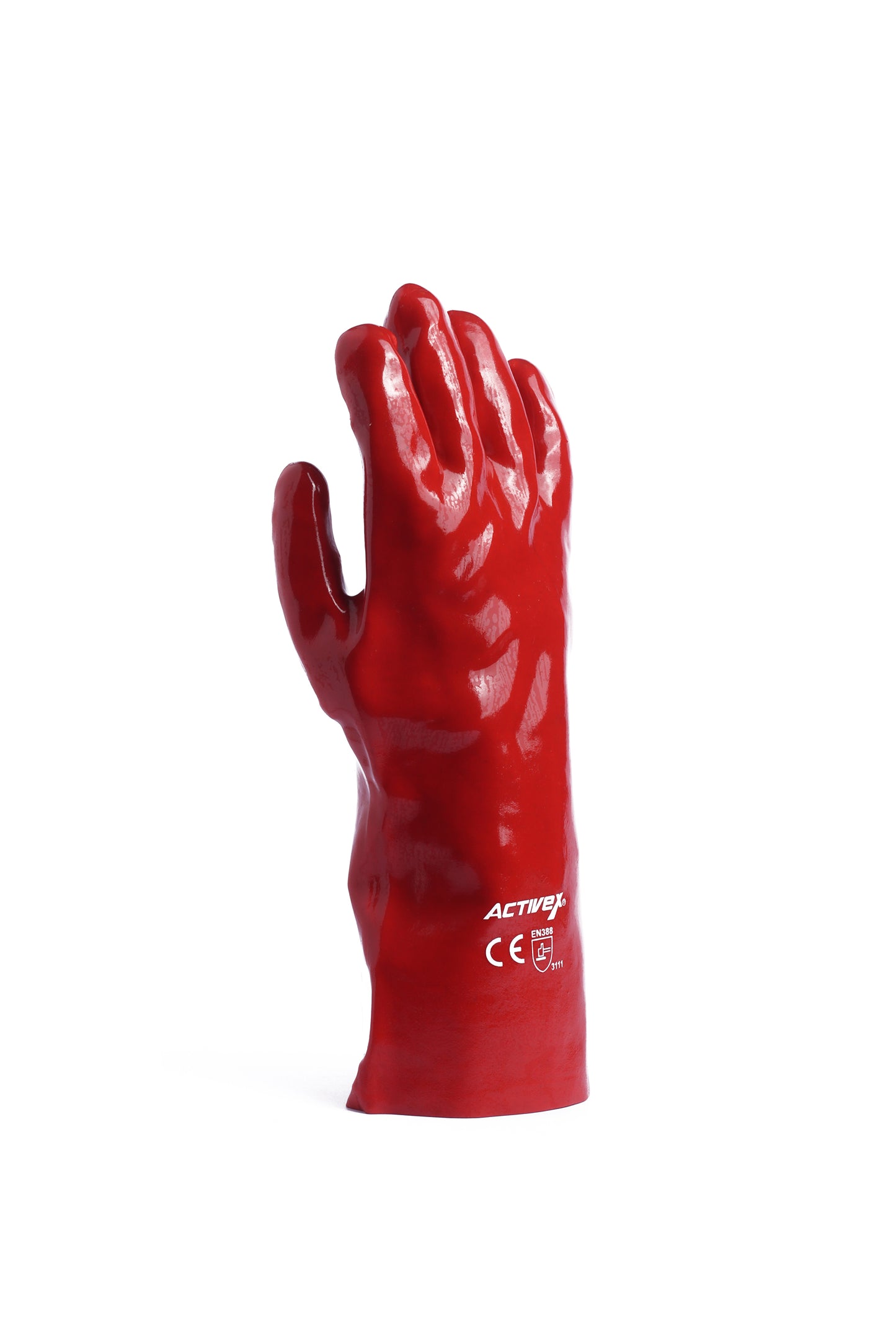 GUANTE PVC ROJO 14